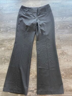 Express Black Editor Pinstripe Pants